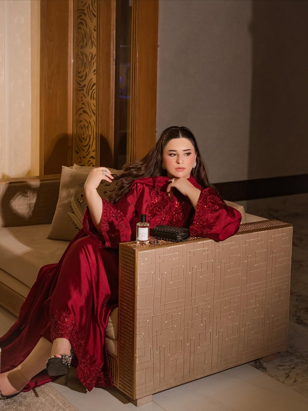 KAFTAN 3PC EMBROIDERED-DELIVERY 2 WEEKS