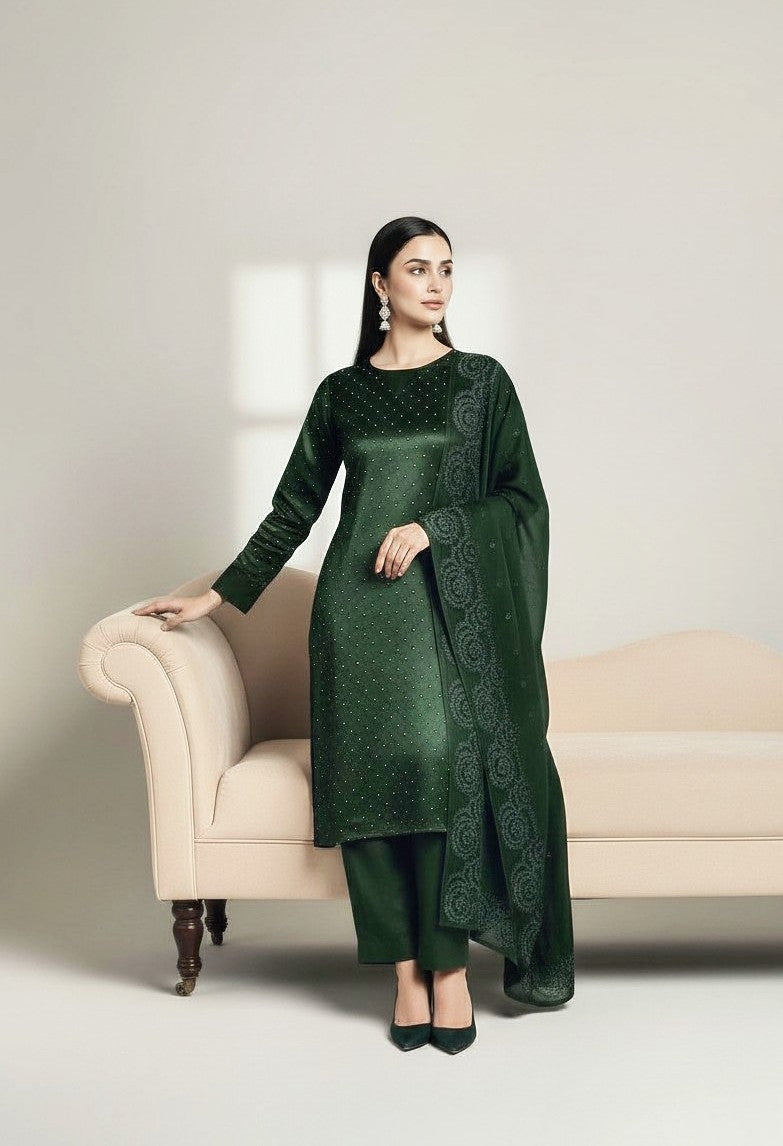 GREEN SHEESHA 3PC-NEXT DAY DELIVERY OPTION