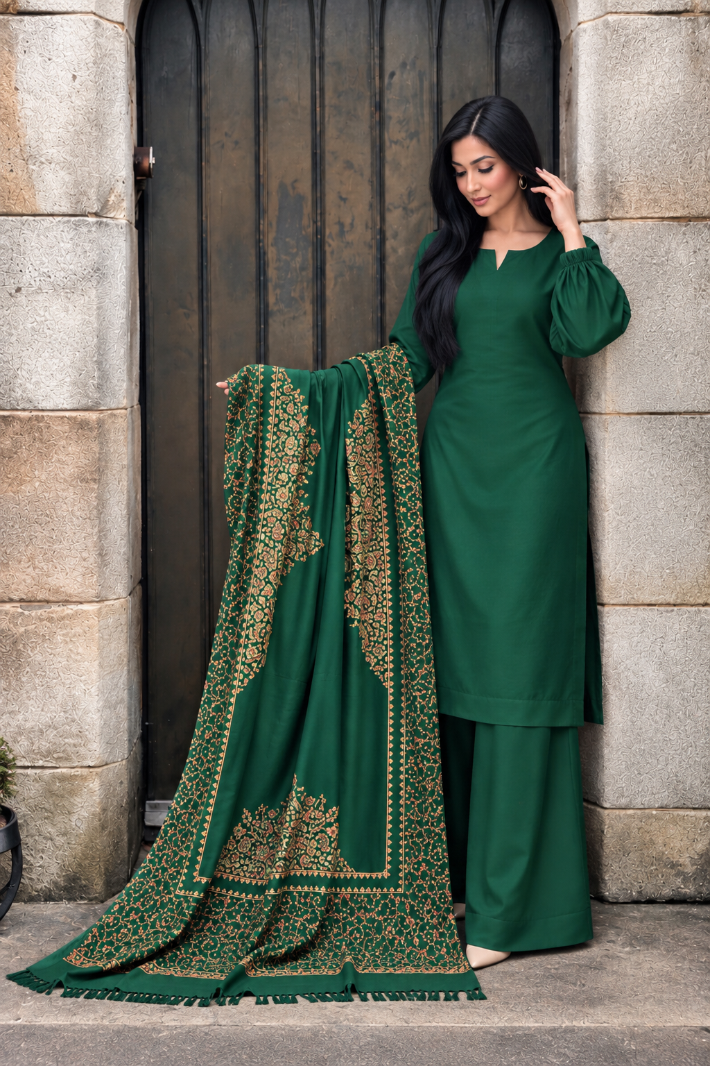 3PC LONG SHIRT/PLAZO - 6 COLOURS
