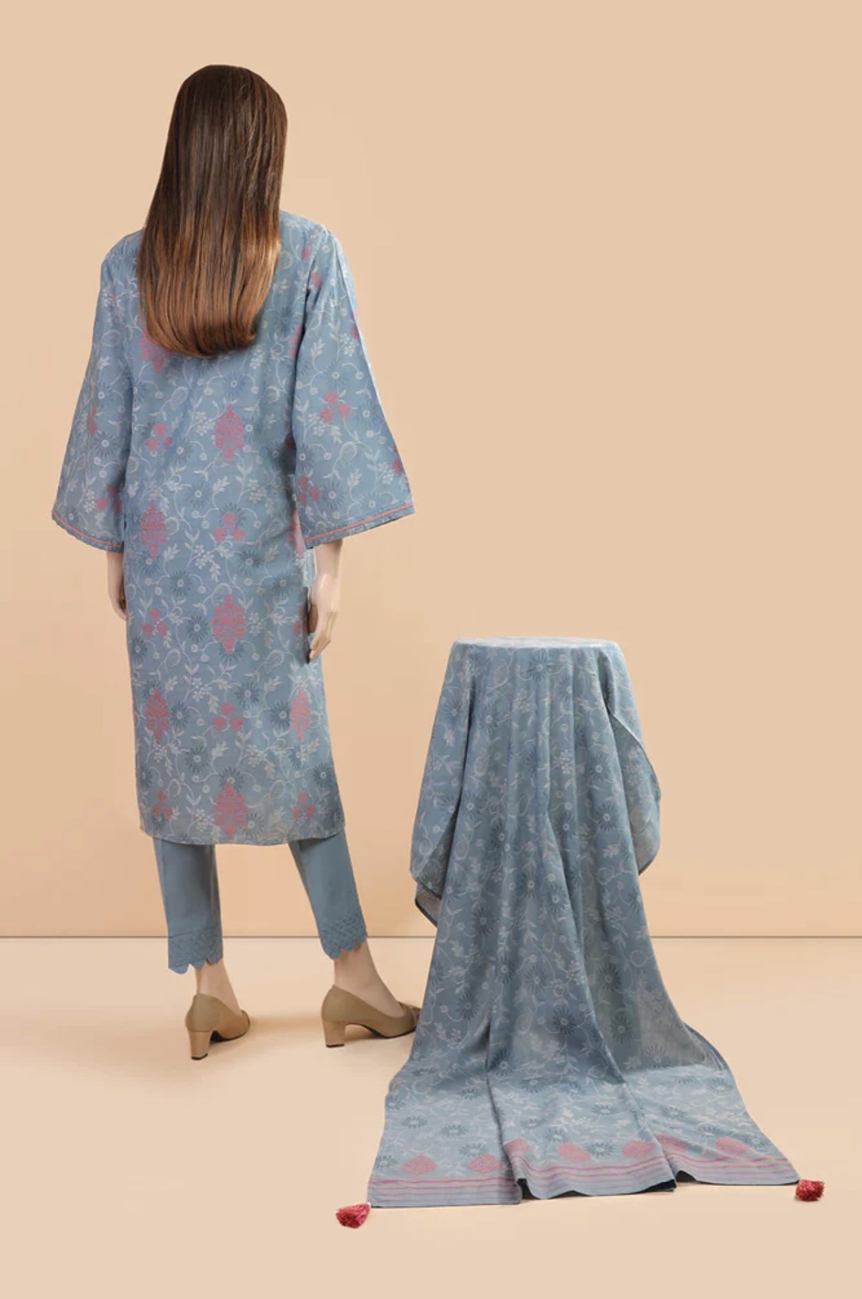 cotton jacquard 3pc - immediate delivery