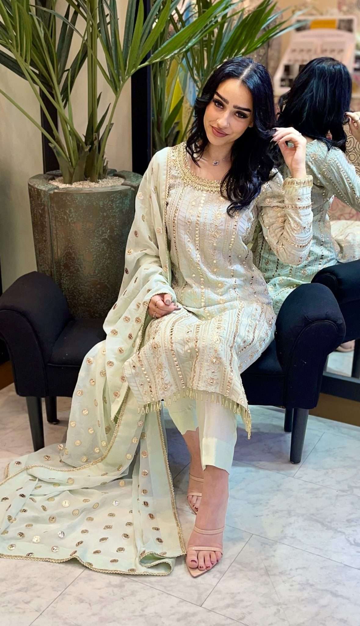 izzza 3pc luxury chiffon-immediate delivery