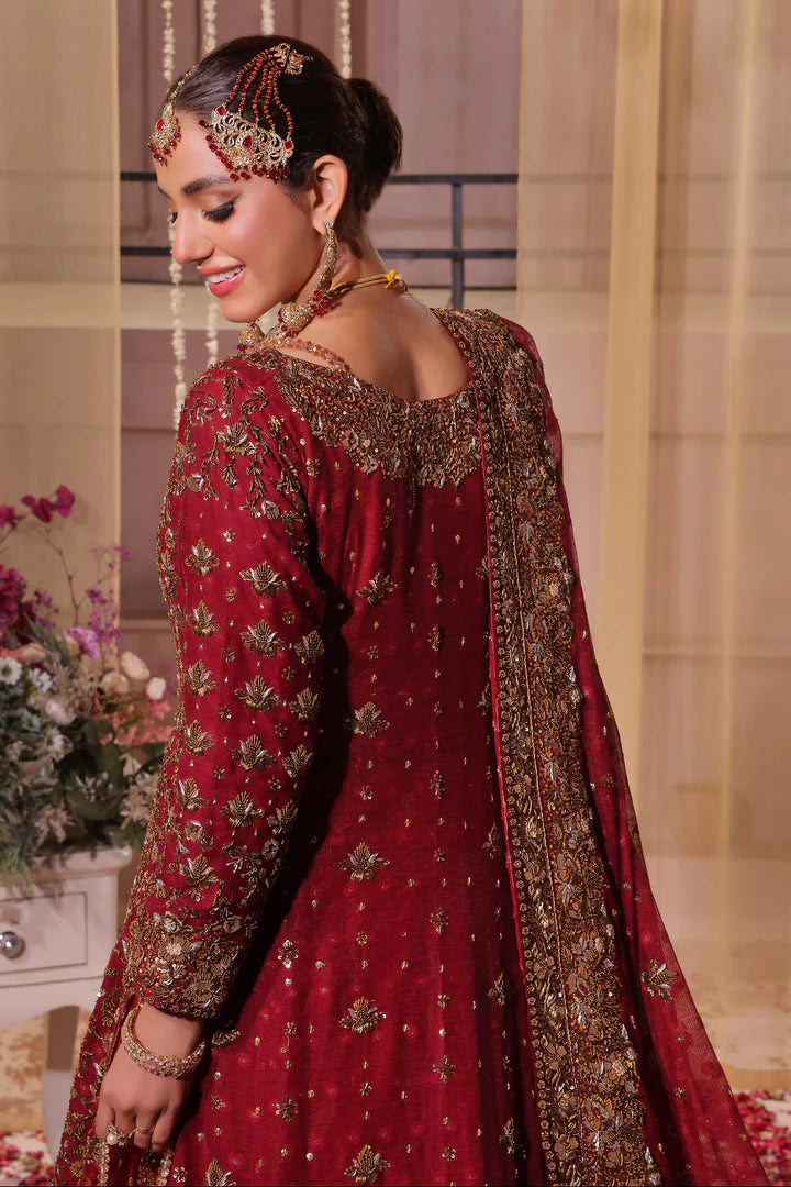MAROON LUXURY BRIDAL FARSHI
