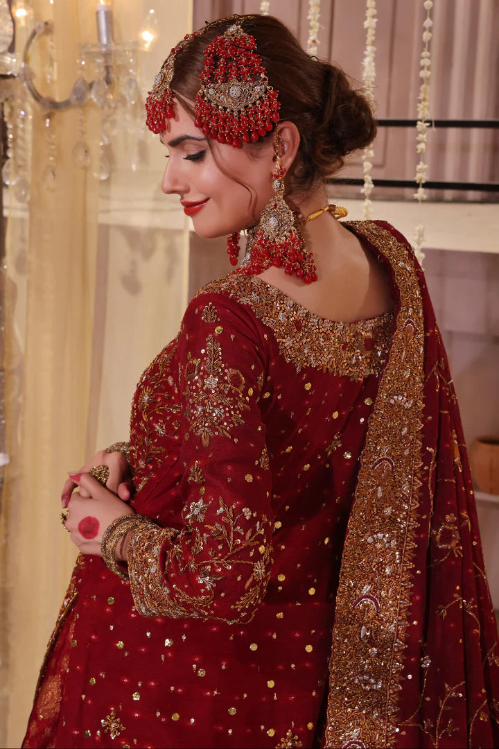 RED LUXURY FARSHI BRIDAL WEAR