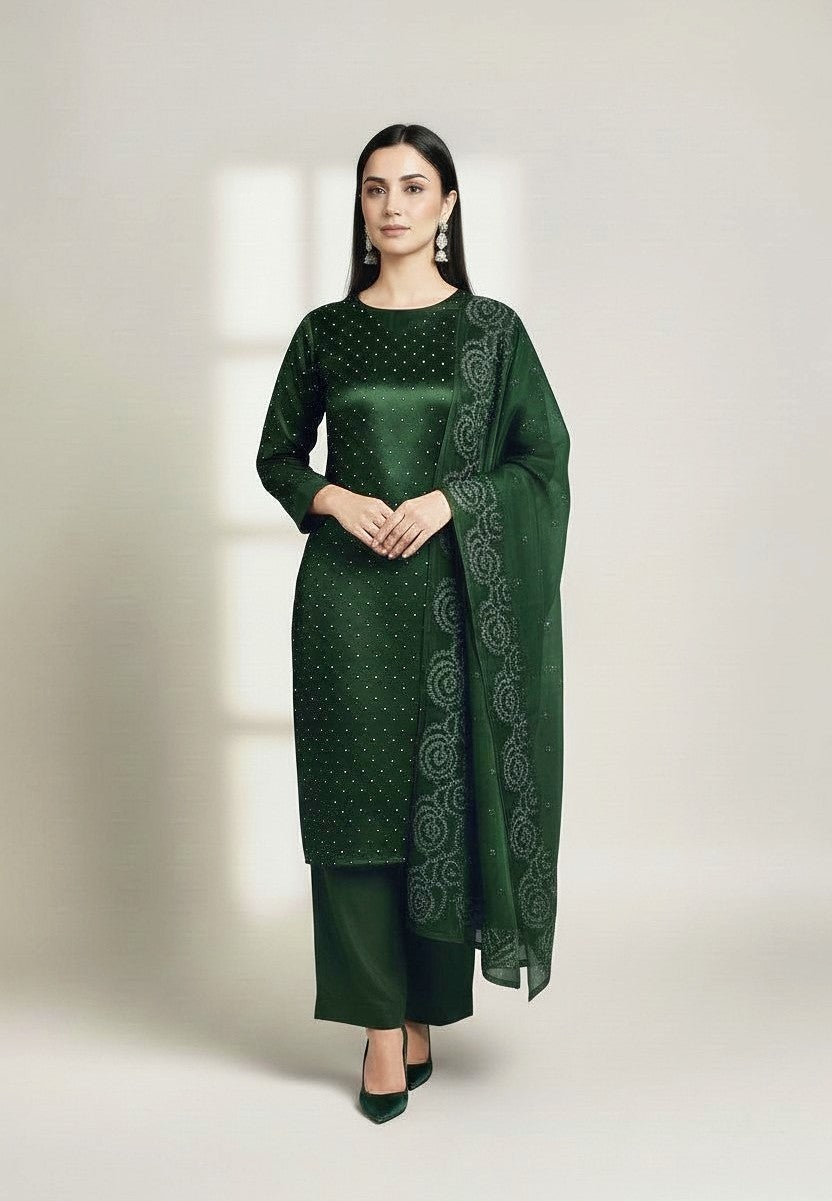 GREEN SHEESHA 3PC-NEXT DAY DELIVERY OPTION