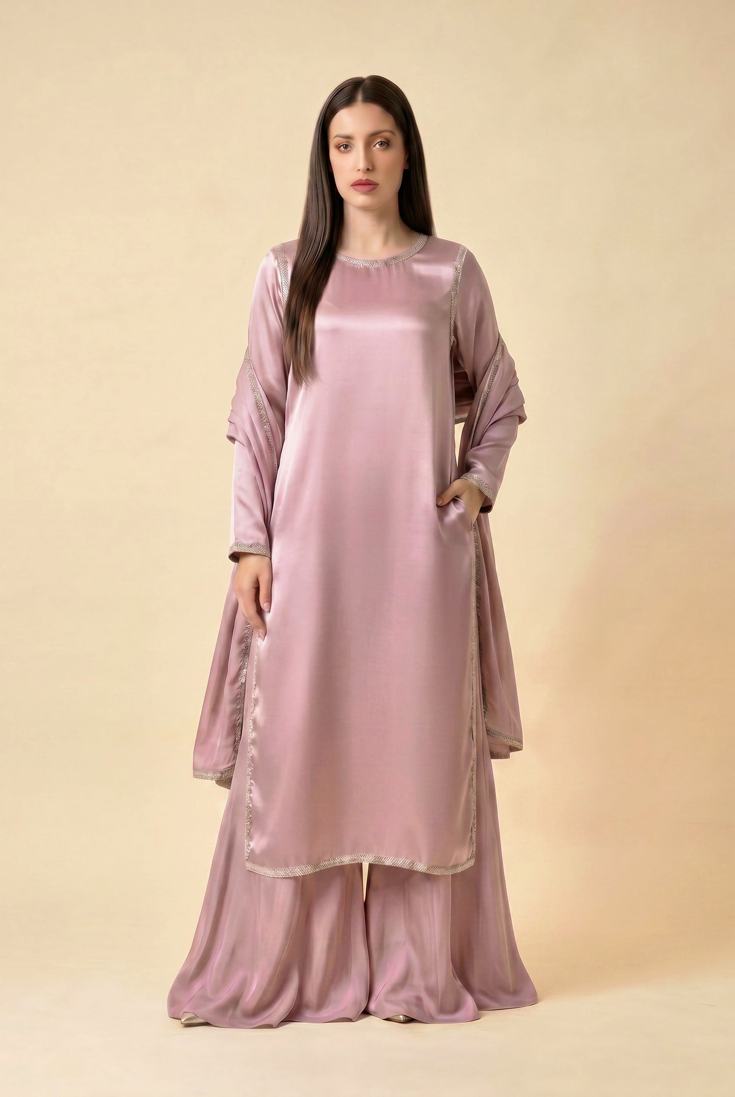 HANIA 3PC MAUVE - EID DELIVERY