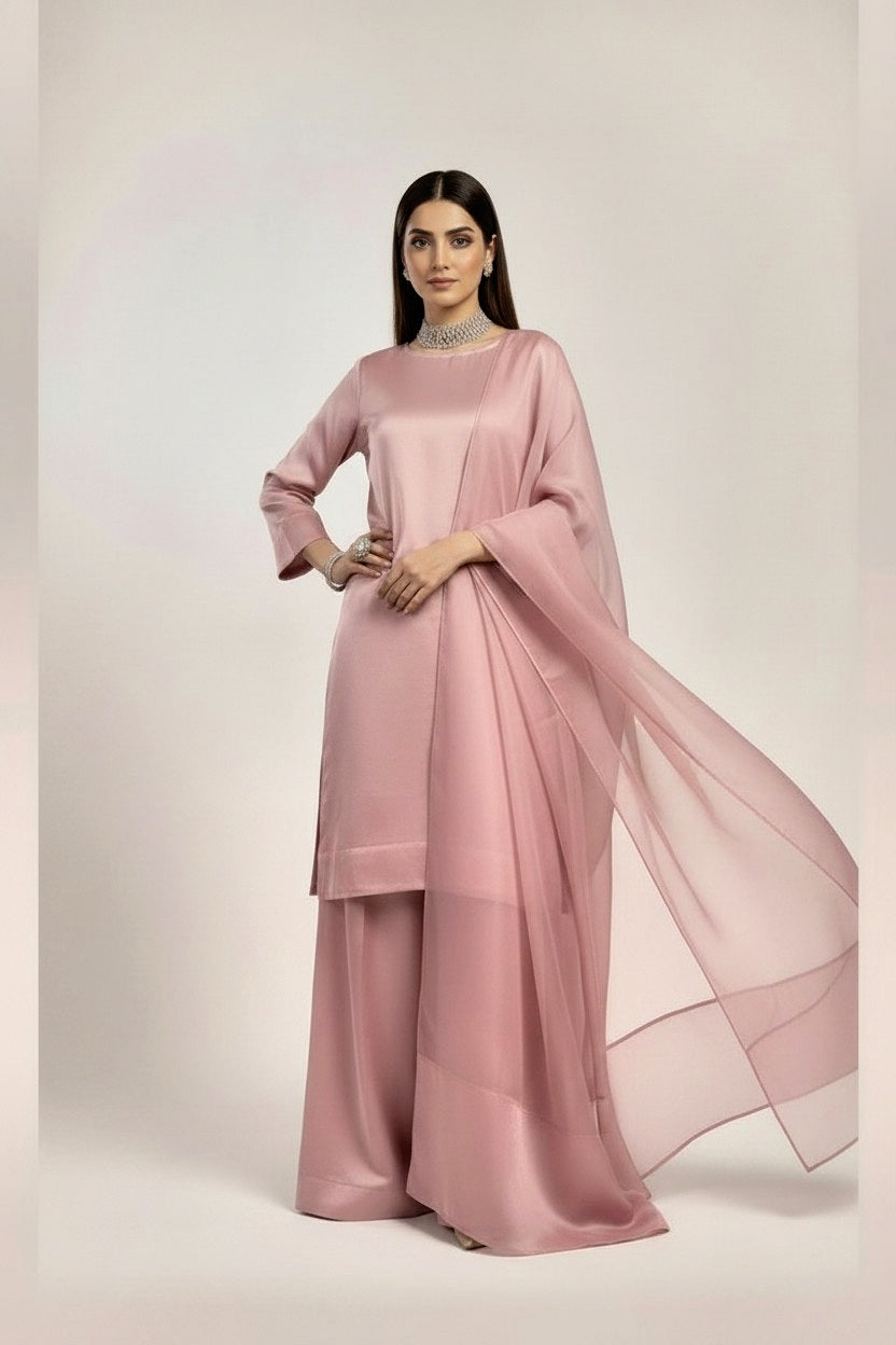 PINK 3PC SILK- 3 WEEKS DELIVERY