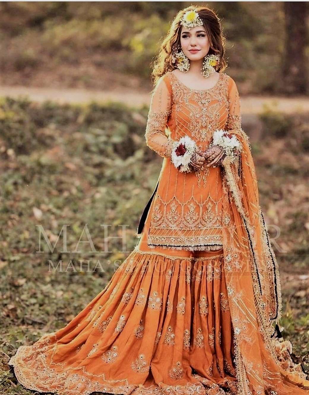 luxury gharara - delivery 6 wks