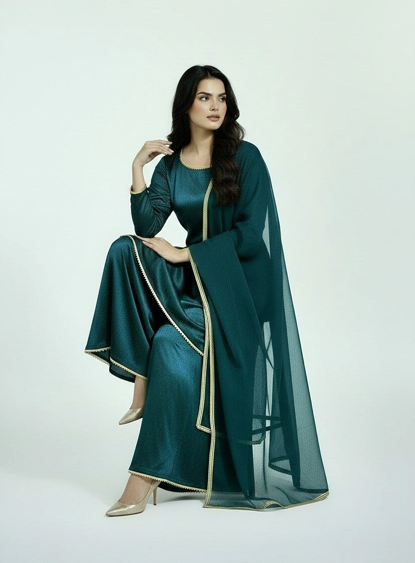 TEAL 3PC PLAZO-IMMEDIATE DELIVERY-LIMITED STOCK