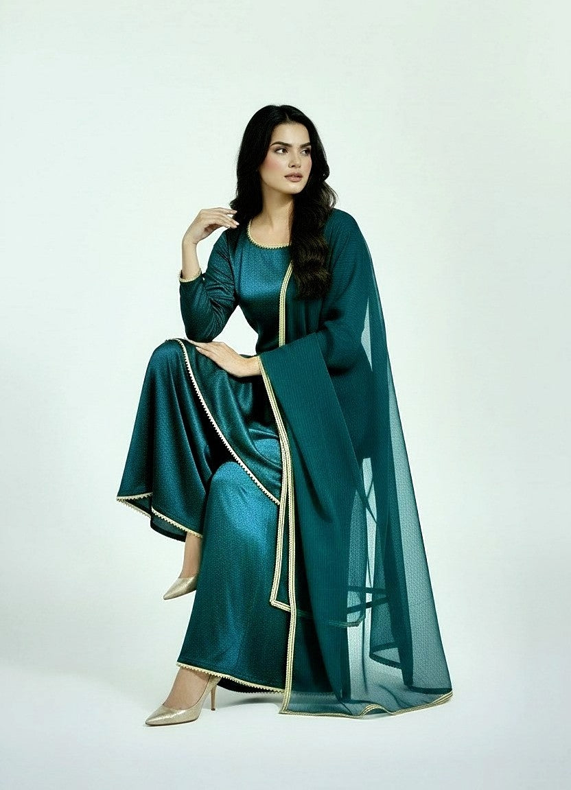 TEAL 3PC PLAZO-IMMEDIATE DELIVERY-LIMITED STOCK