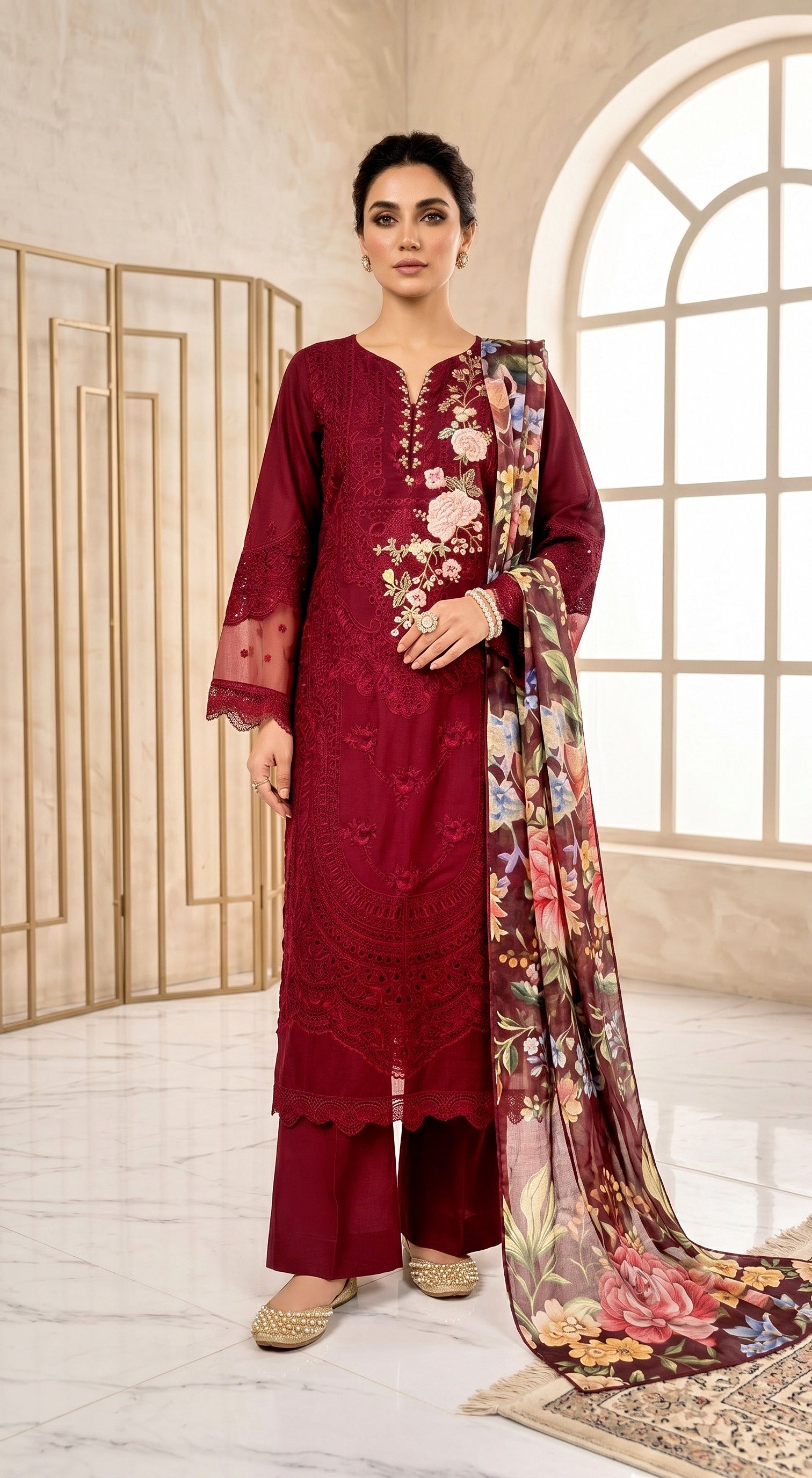 MAROON 3PC SUMMER FORMAL-NEXT DAY DELIVERY OTPTION