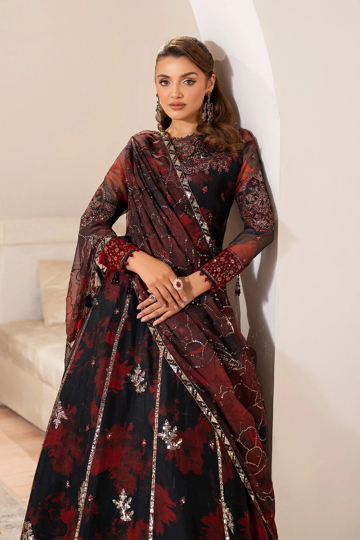 DEEP ROUGE 3PC LENGHA- PRE ORDER DELIVERY 3/4 WEEKS