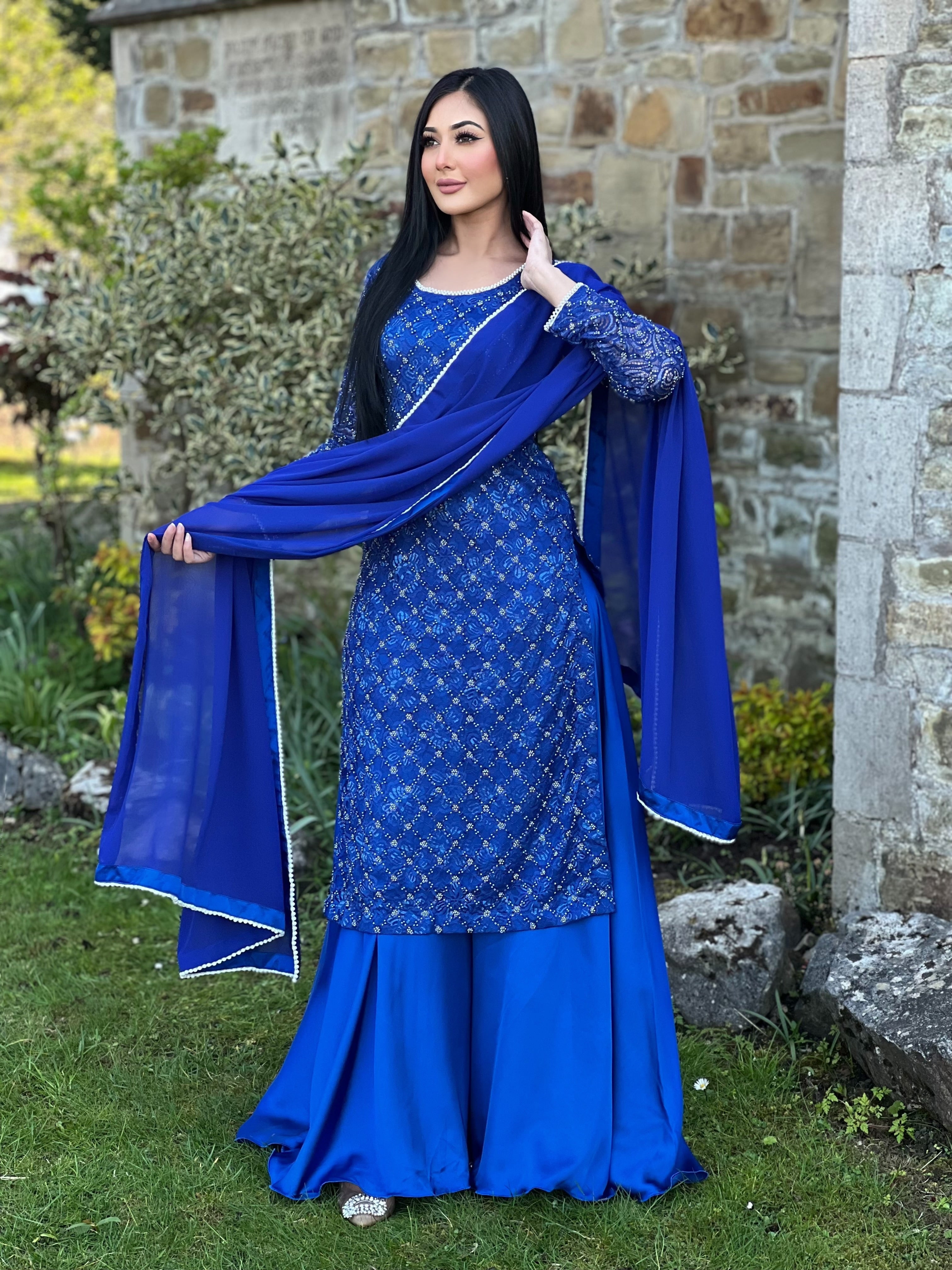 BLUE 3PC PEARL - NEXT DAY AVAILABLE