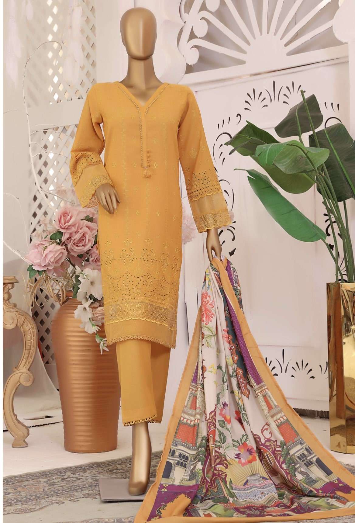 binsaeed 3pc winter wear-immediate delivery