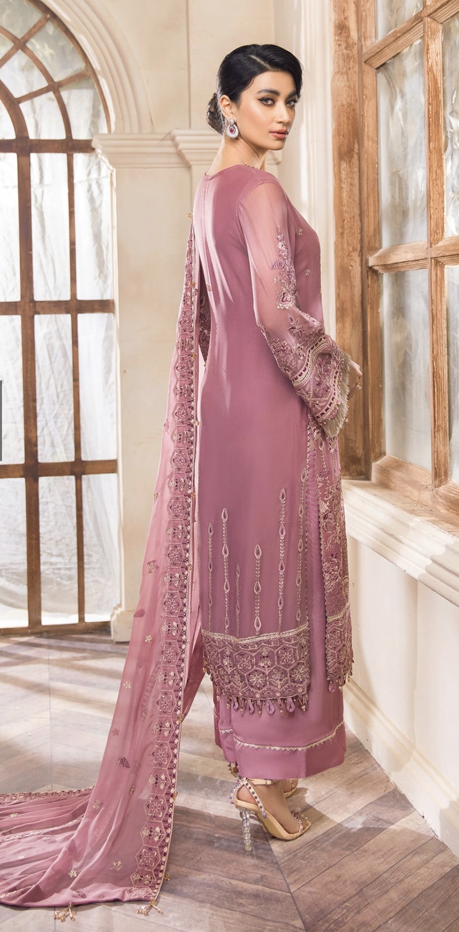 Farasha 3pc luxury chiffon suit-immediate delivery