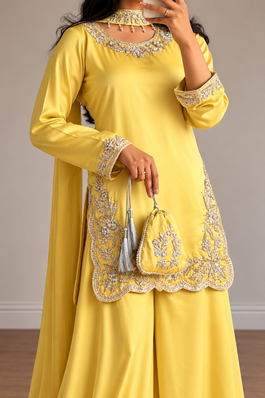 SHARARA 3PC EMBROIDERED-9 COLOURS- 4/6 WEEKS DELIVERY