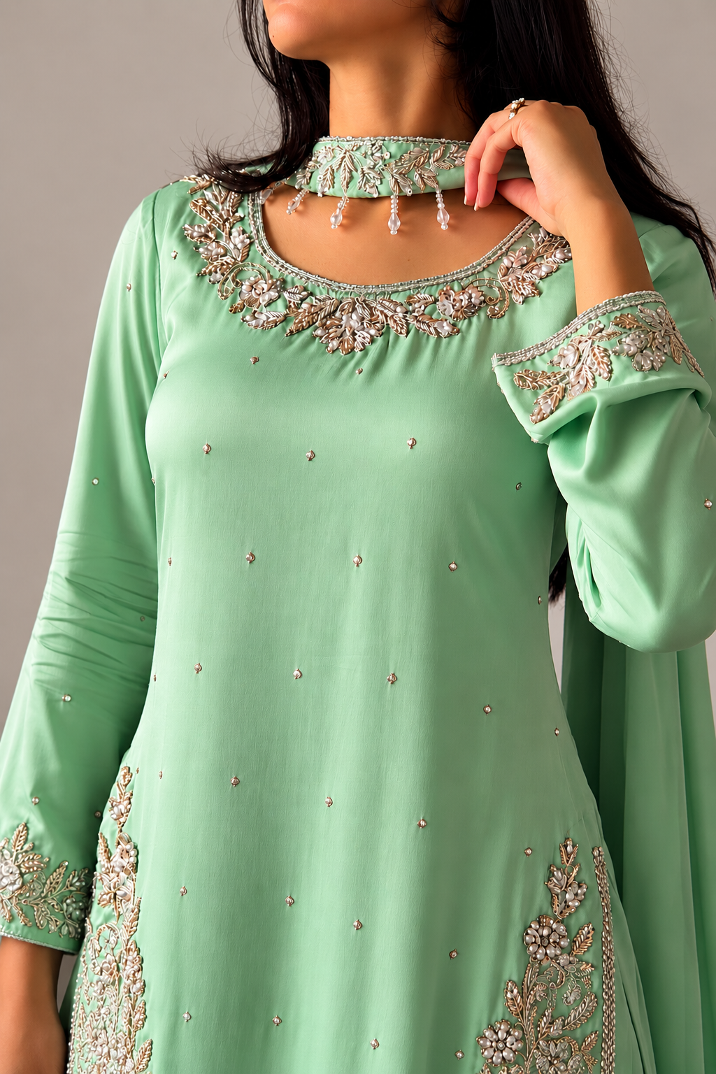SHARARA 3PC EMBROIDERED-9 COLOURS- 4/6 WEEKS DELIVERY