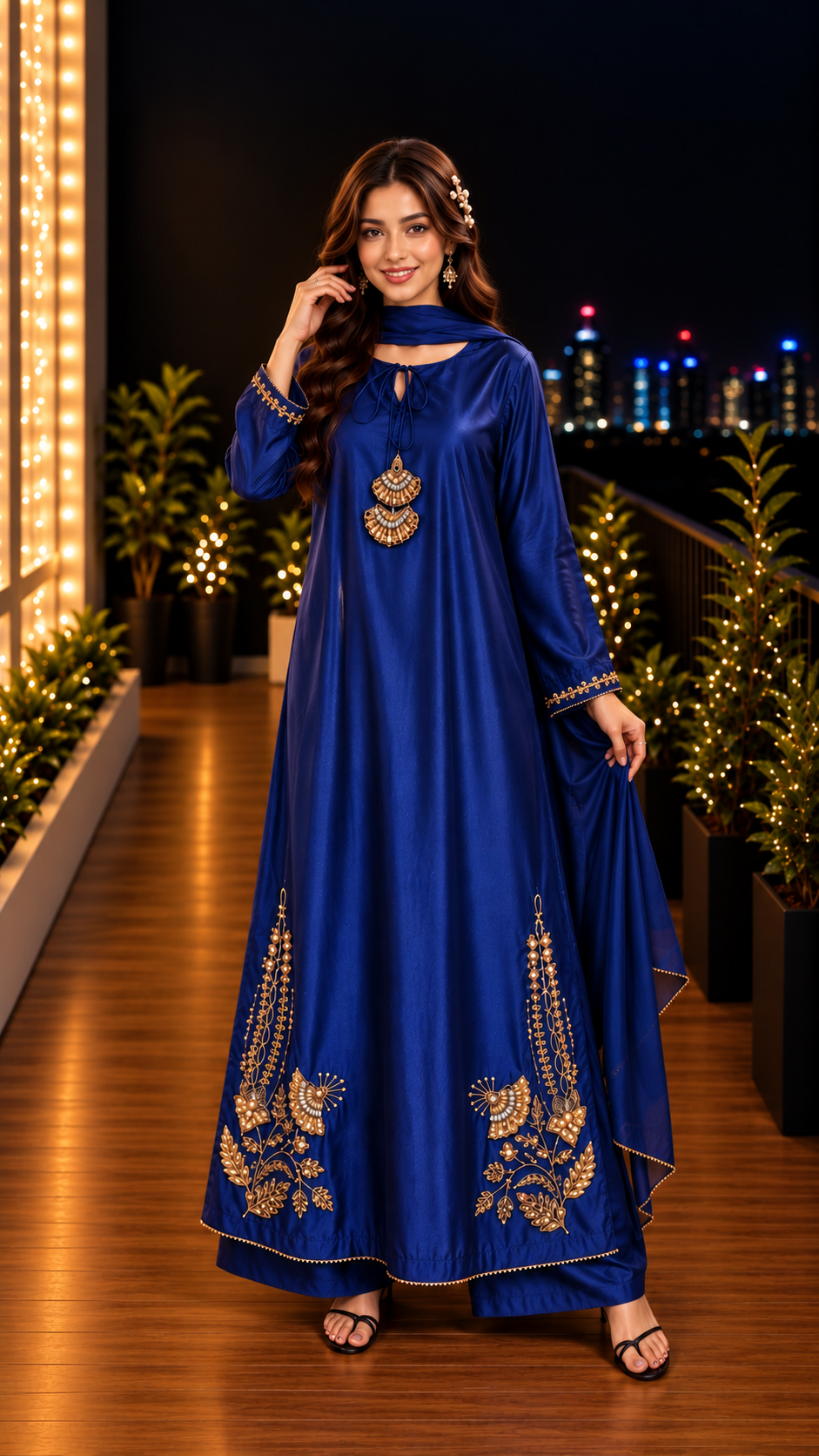 EMBROIDERED KAFTAN- 11 COLOURS- DELIVERY 6 WEEKS