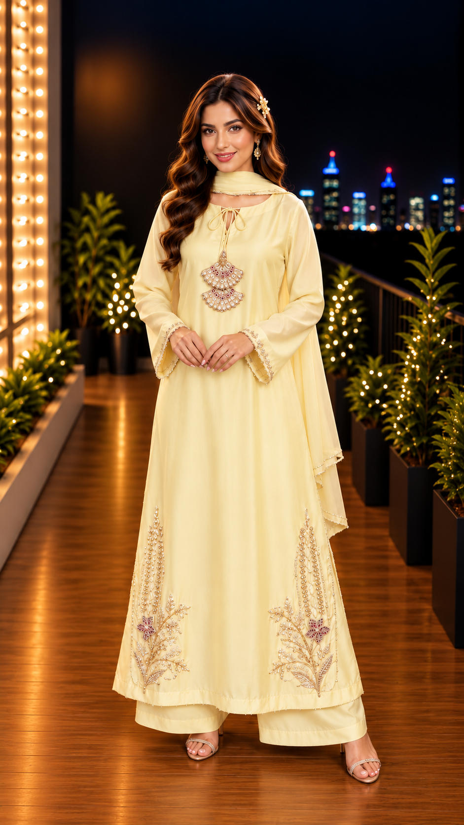 EMBROIDERED KAFTAN- 11 COLOURS- DELIVERY 6 WEEKS