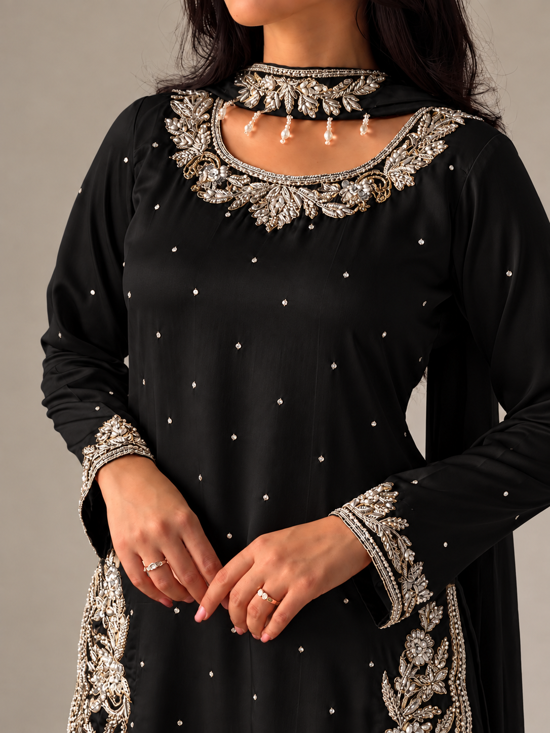 SHARARA 3PC EMBROIDERED-9 COLOURS- 4/6 WEEKS DELIVERY