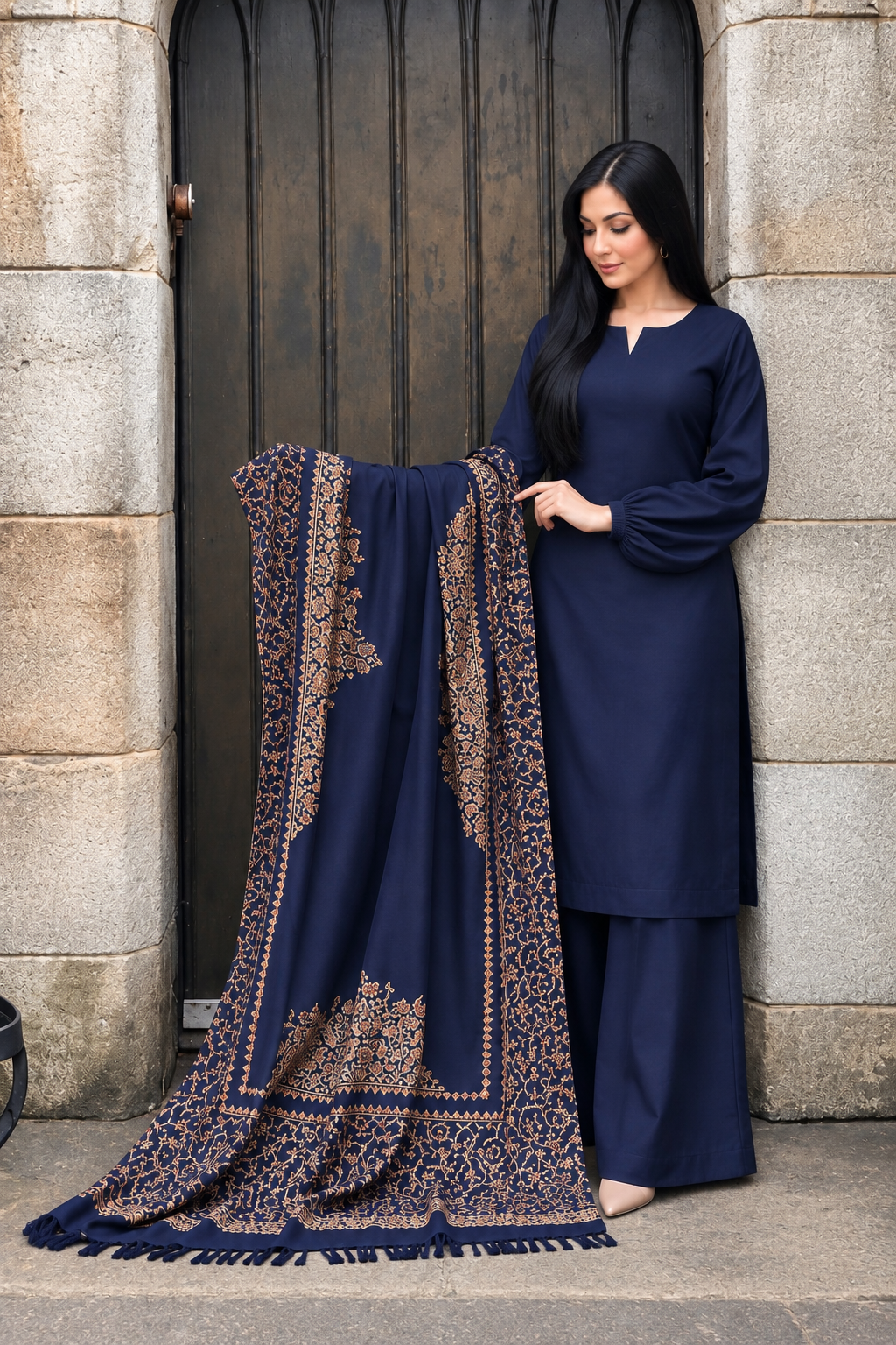 3PC LONG SHIRT/PLAZO - 6 COLOURS