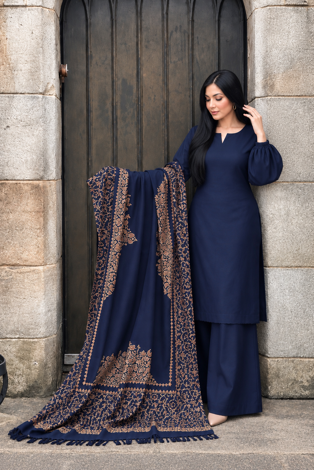3PC LONG SHIRT/PLAZO - 6 COLOURS