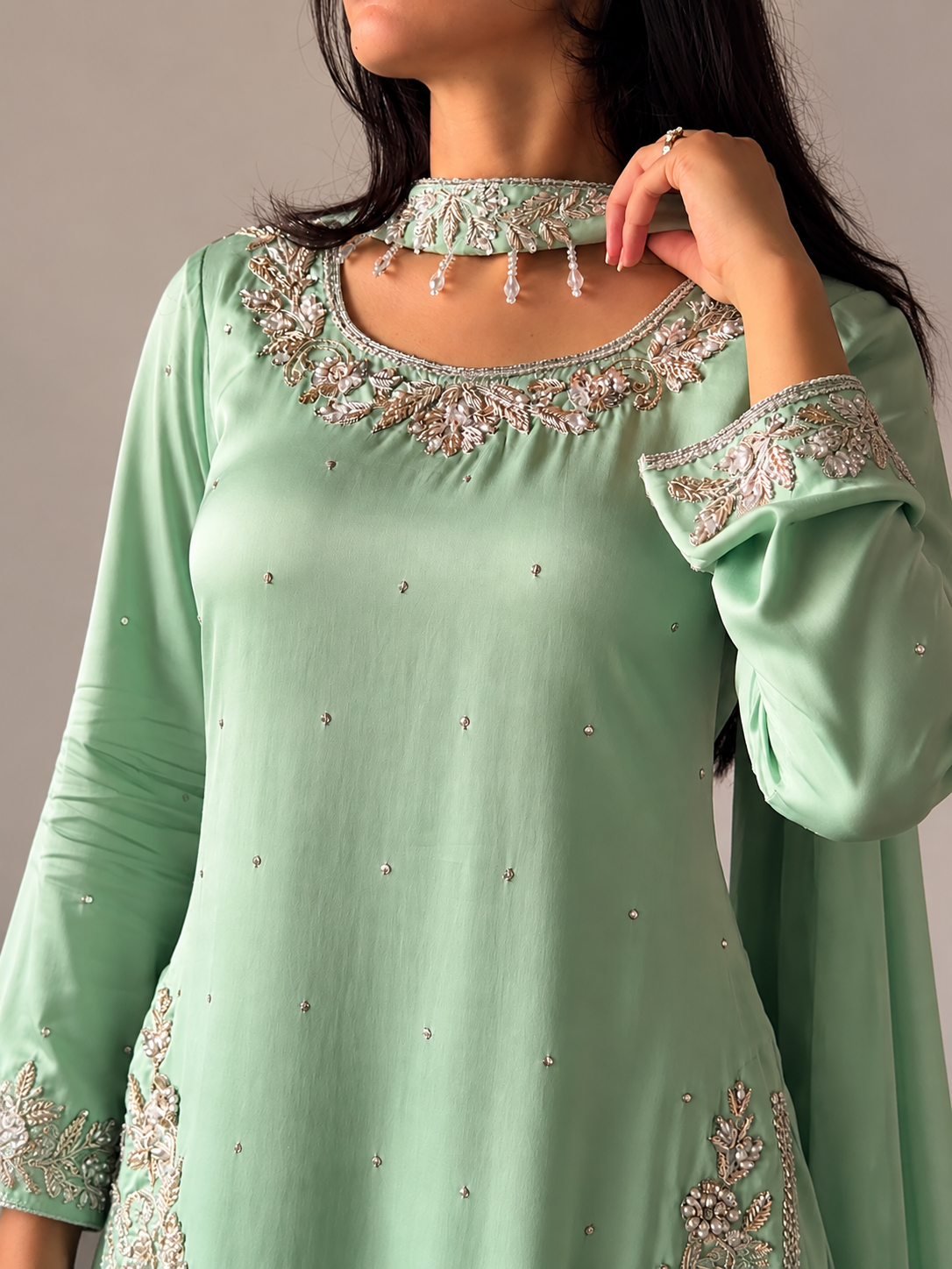 SHARARA 3PC EMBROIDERED-9 COLOURS- 4/6 WEEKS DELIVERY
