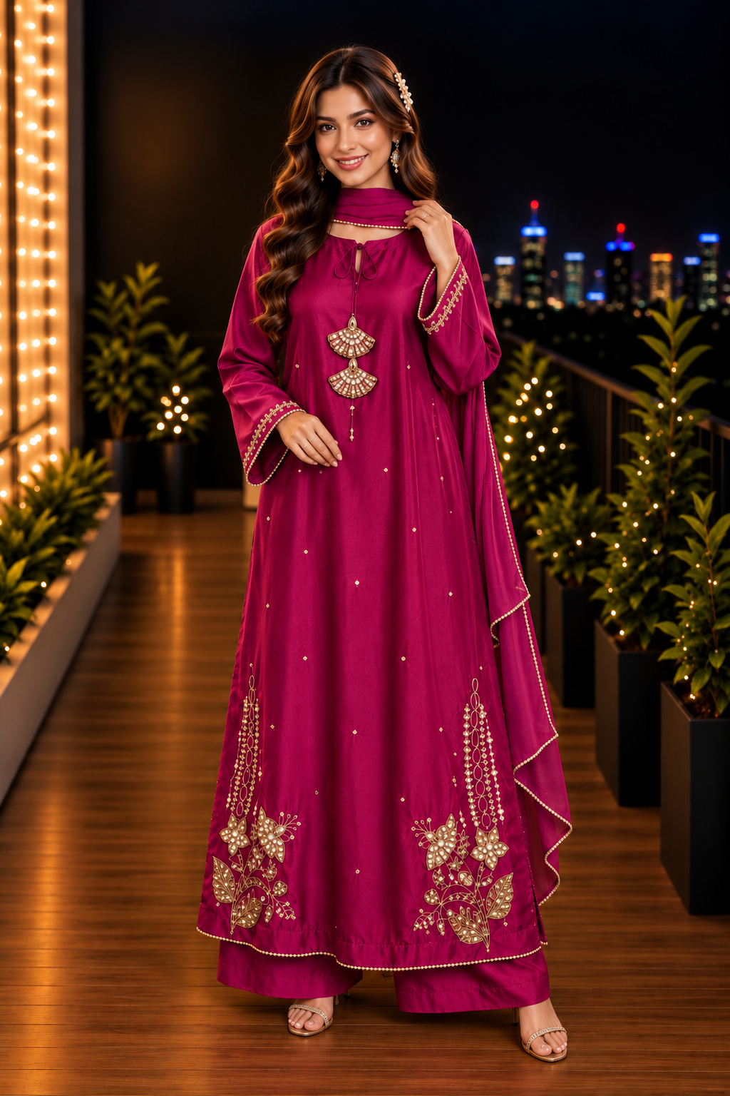 EMBROIDERED KAFTAN- 11 COLOURS- DELIVERY 6 WEEKS