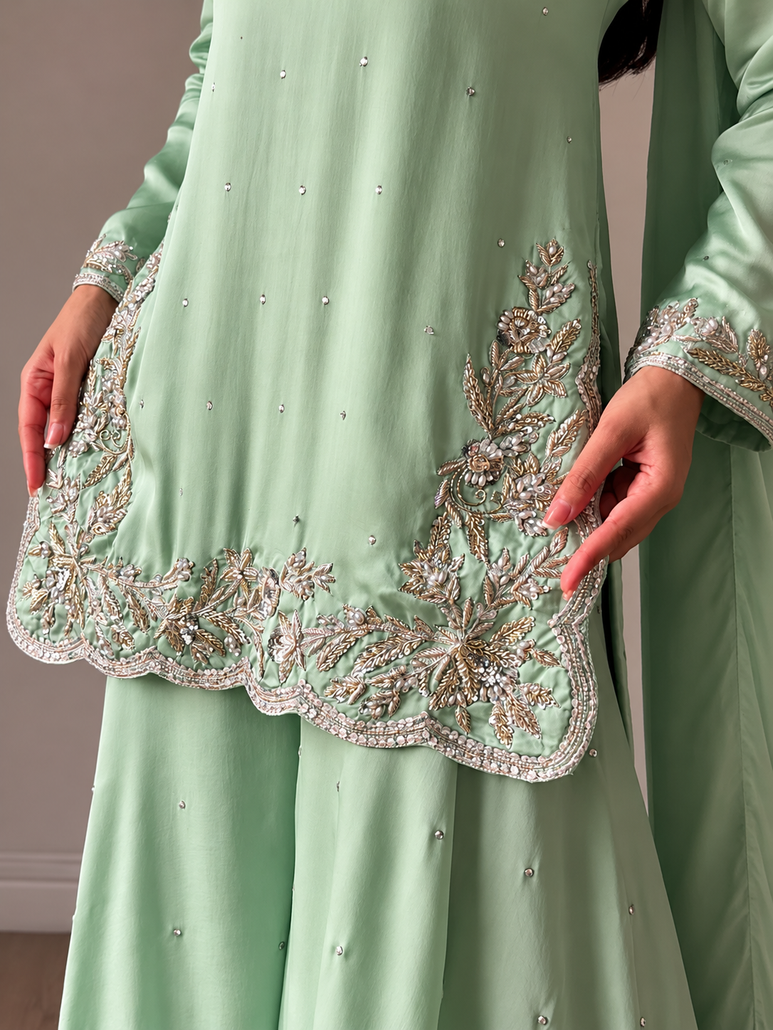 SHARARA 3PC EMBROIDERED-9 COLOURS- 4/6 WEEKS DELIVERY