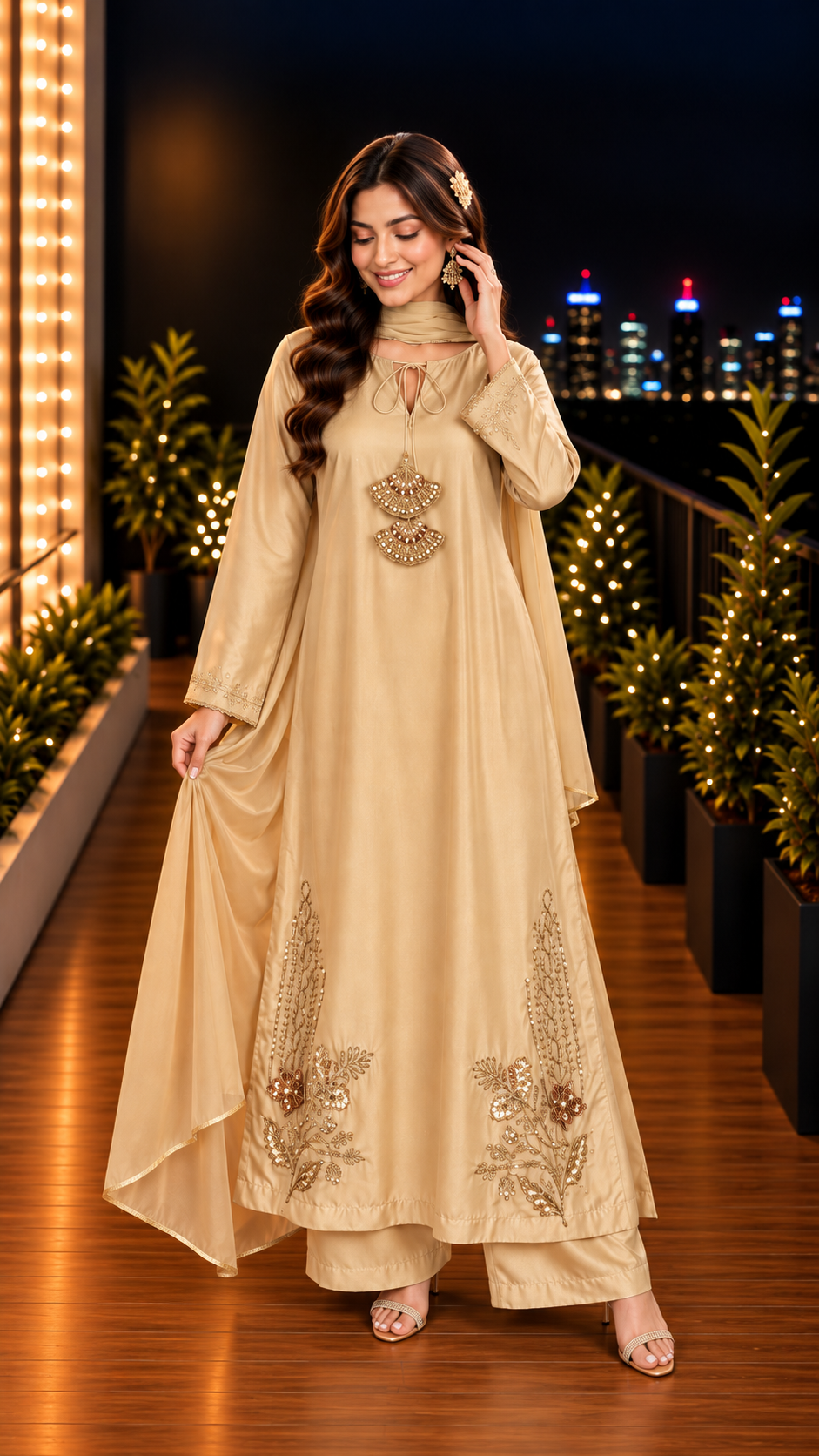 EMBROIDERED KAFTAN- 11 COLOURS- DELIVERY 6 WEEKS