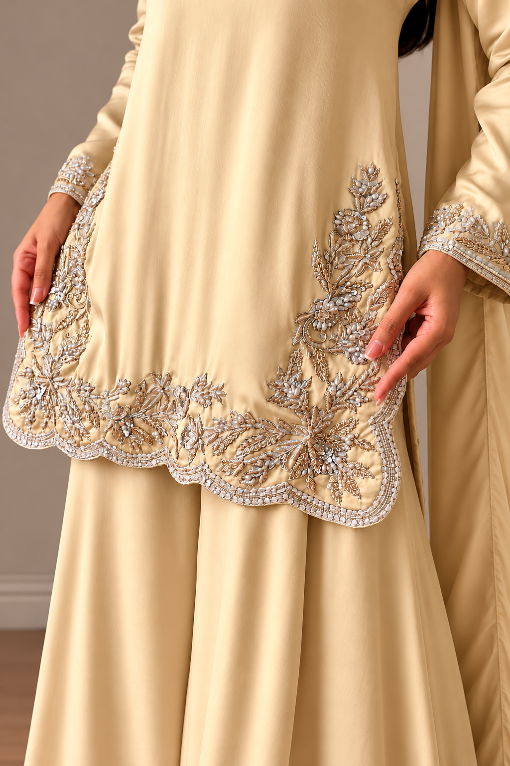 SHARARA 3PC EMBROIDERED-9 COLOURS- 4/6 WEEKS DELIVERY