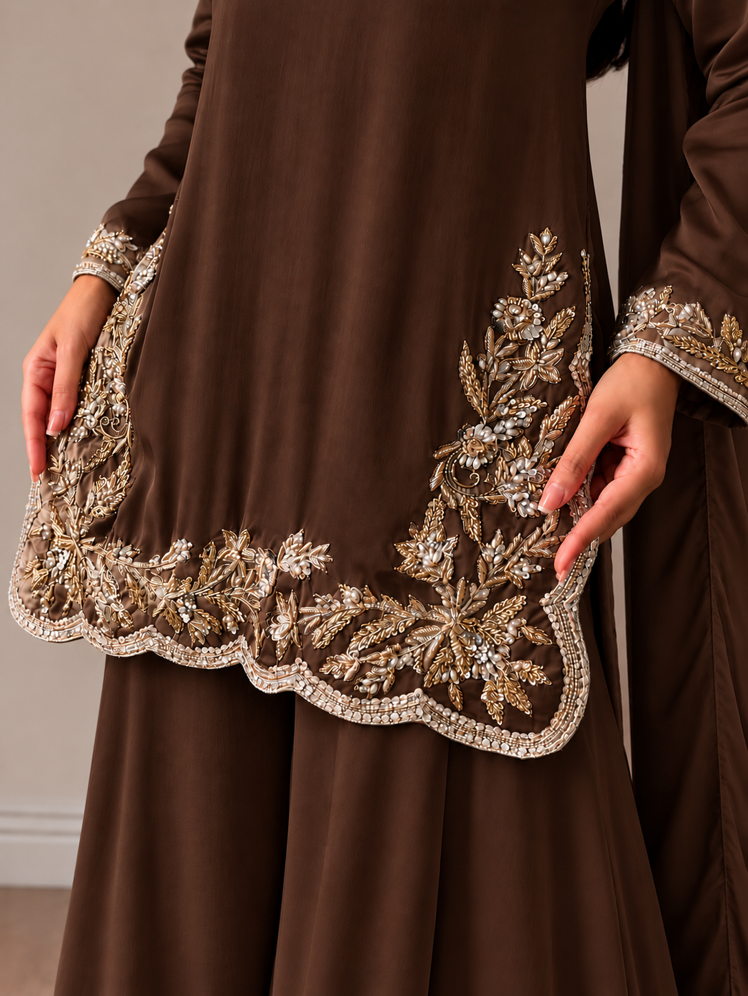 SHARARA 3PC EMBROIDERED-9 COLOURS- 4/6 WEEKS DELIVERY
