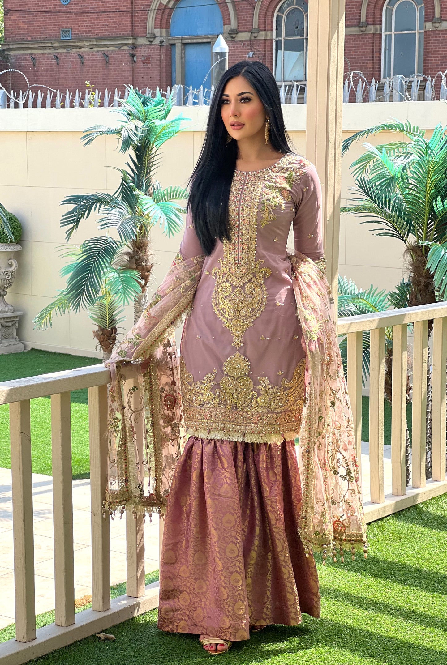 LILAC 3PC GHARARA - IMMEDIATE DELIVERY