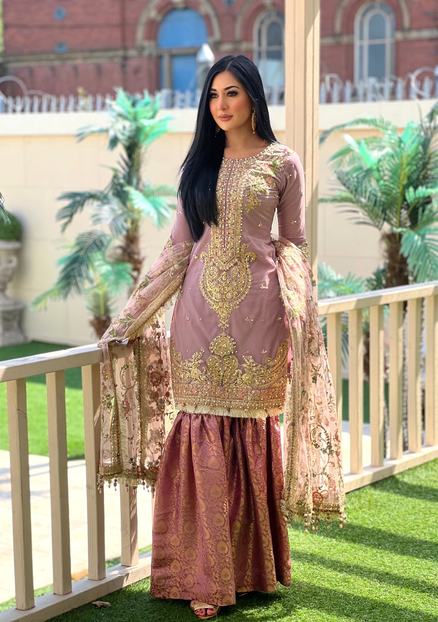 LILAC 3PC GHARARA - IMMEDIATE DELIVERY