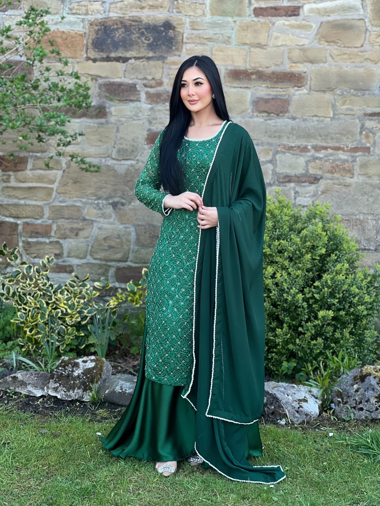 GREEN 3PC PEARL -NEXT DAY DELIVERY AVAILABLE