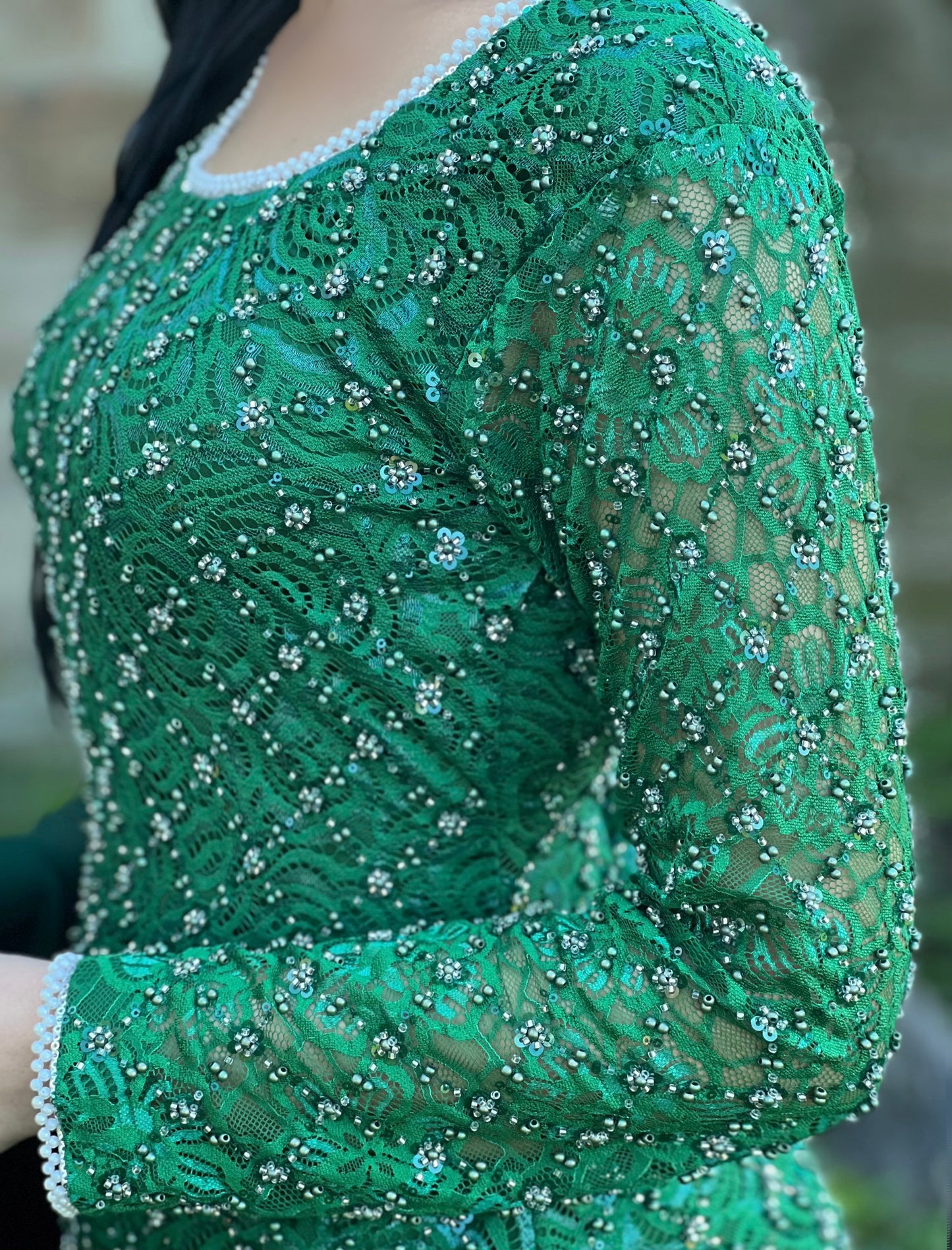 GREEN 3PC PEARL -NEXT DAY DELIVERY AVAILABLE