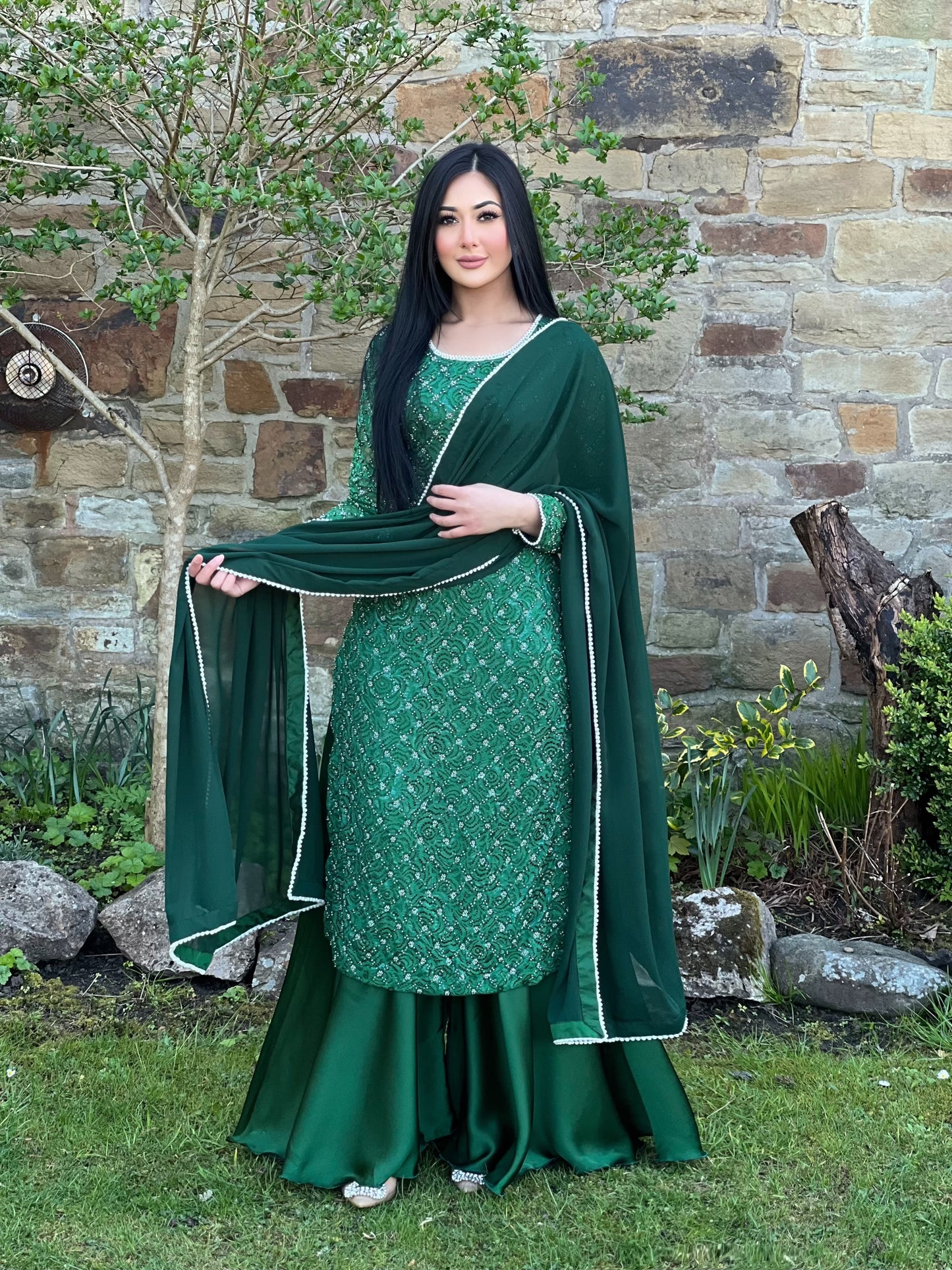 GREEN 3PC PEARL -NEXT DAY DELIVERY AVAILABLE