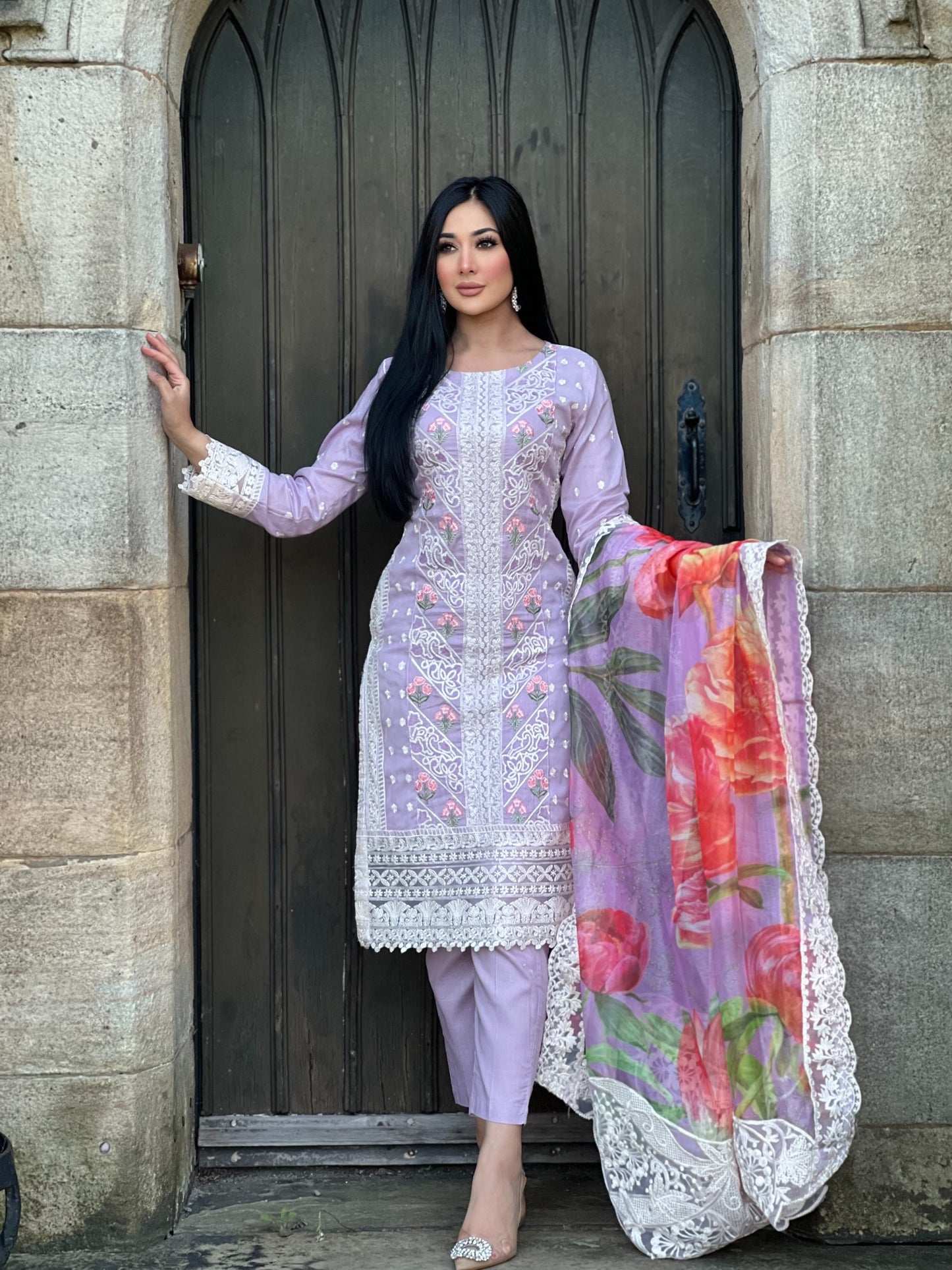 LILAC FLORAL 3PC - IMMEDIATE DELIVERY