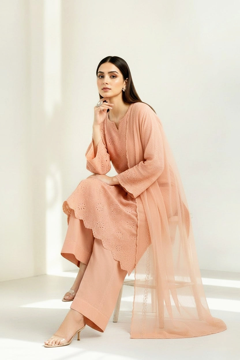 Chikan 3pc summer wear - immediate delivery