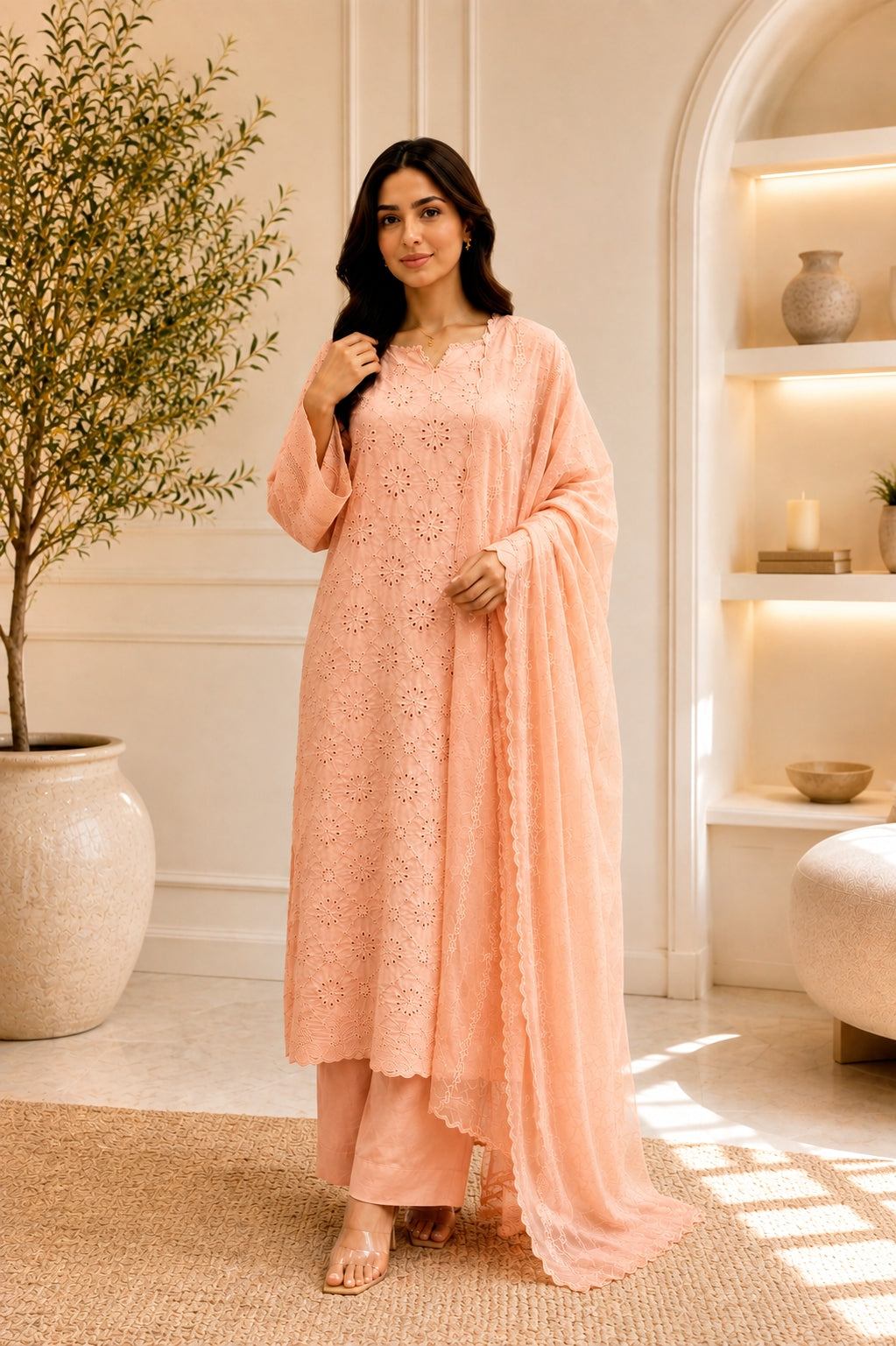 Chikan 3pc summer wear - immediate delivery