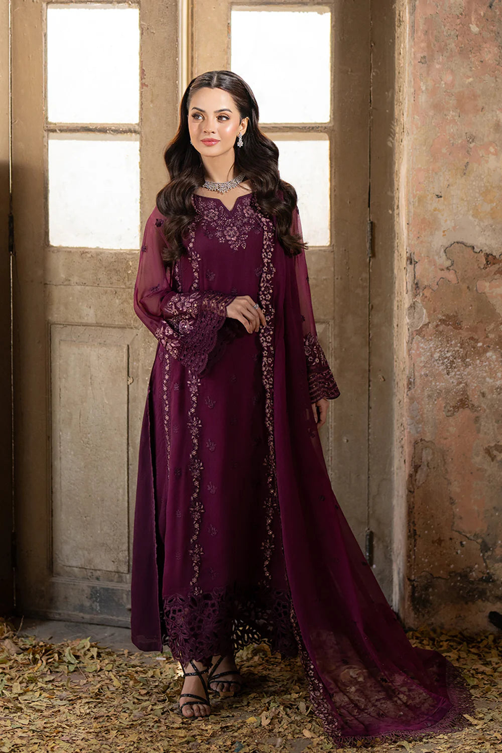 GRACE 3PC CHIFFON-NEXT DAY DELIVERY OPTION