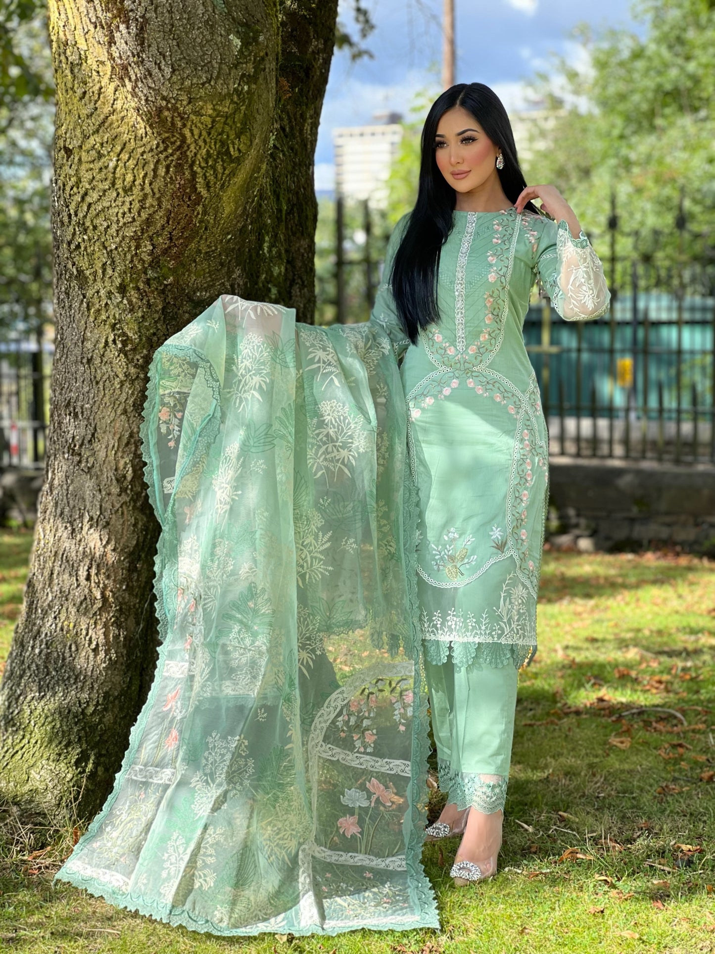 FLORAL MINT 3PC - IMMEDIATE DELIVERY