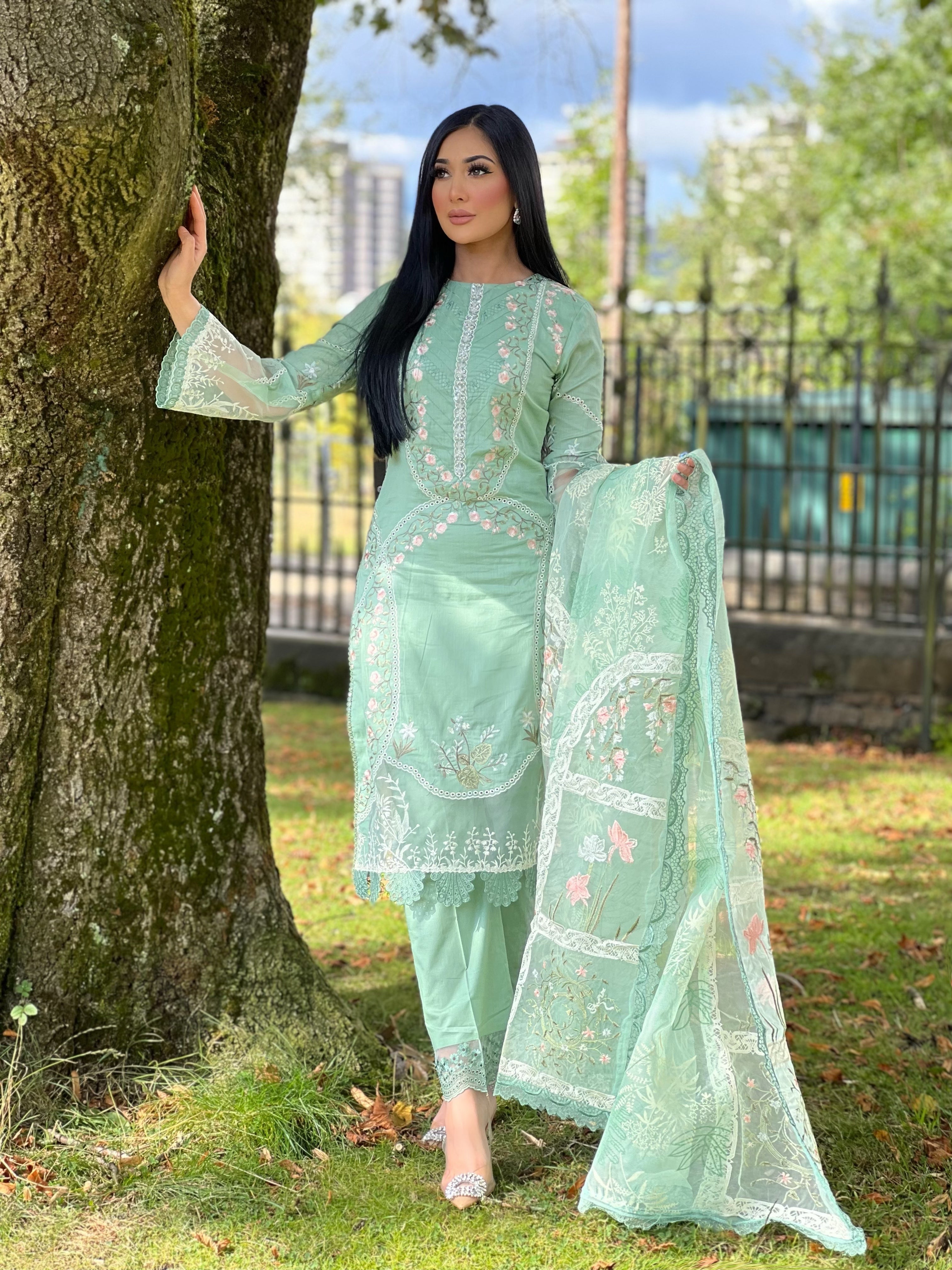 FLORAL MINT 3PC - IMMEDIATE DELIVERY