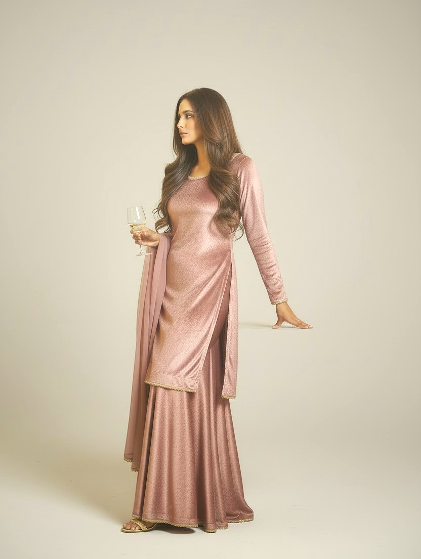 ONION PINK 3PC PLAZO-DELIVERY 2 WKS - LIMITED STOCK