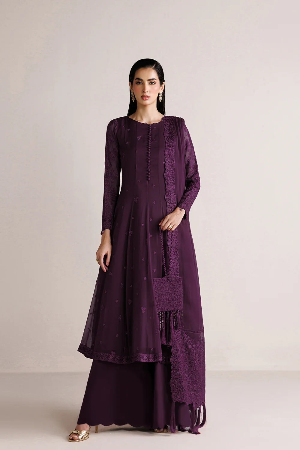 FROCK CHIFFON 3PC - DELIVERY 3/4 WEEKS