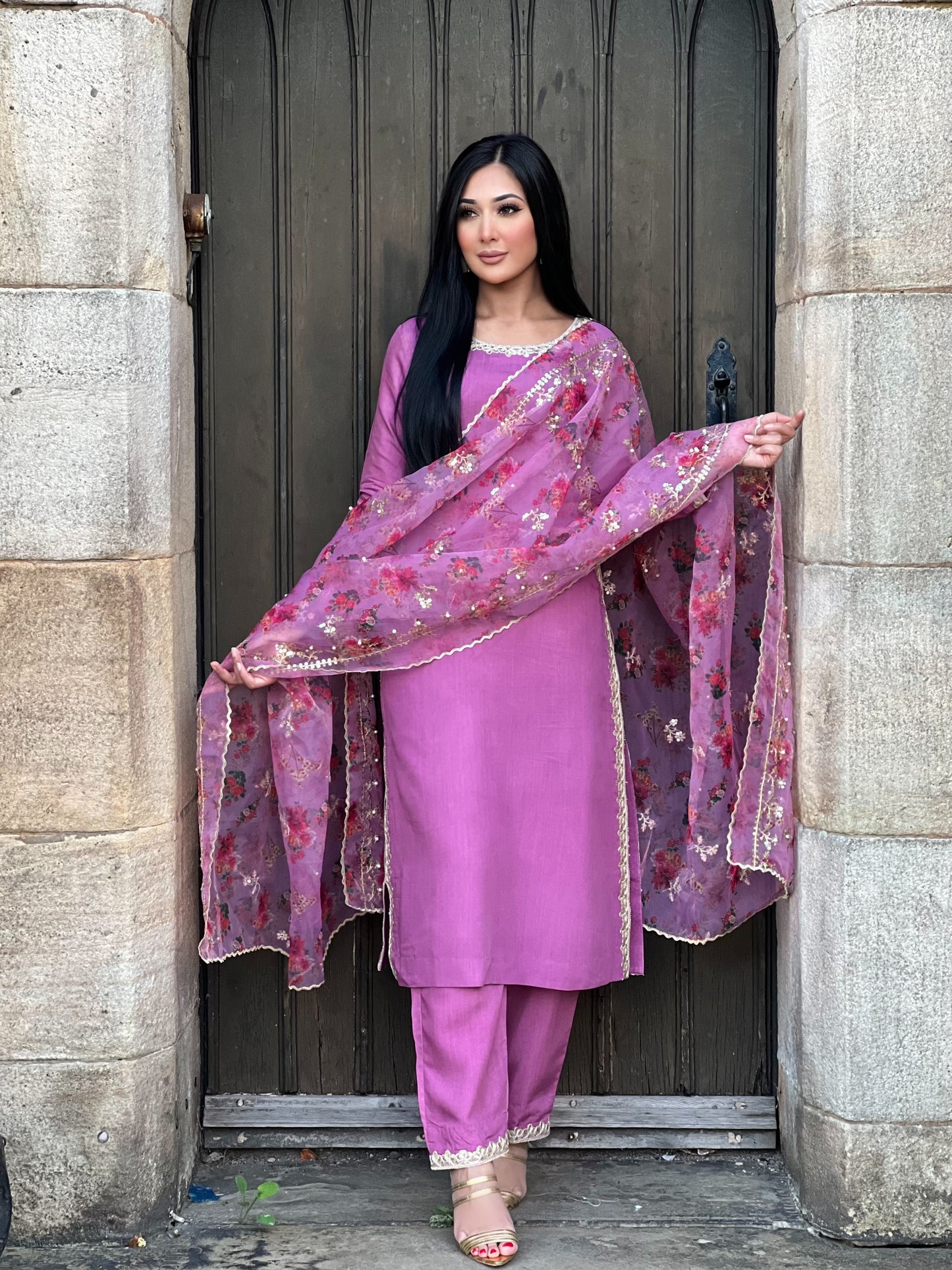 PINK FLORAL 3PC - IMMEDIATE DELIVERY