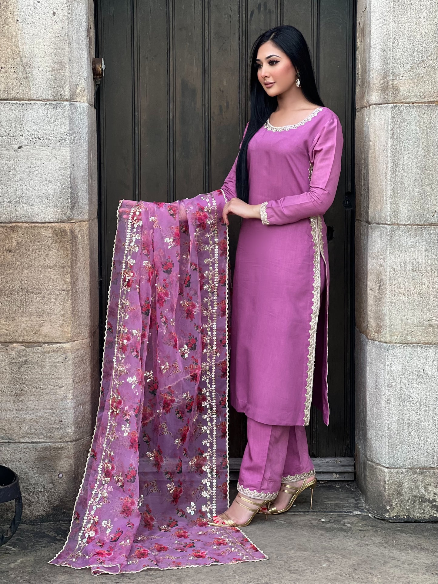 PINK FLORAL 3PC - IMMEDIATE DELIVERY