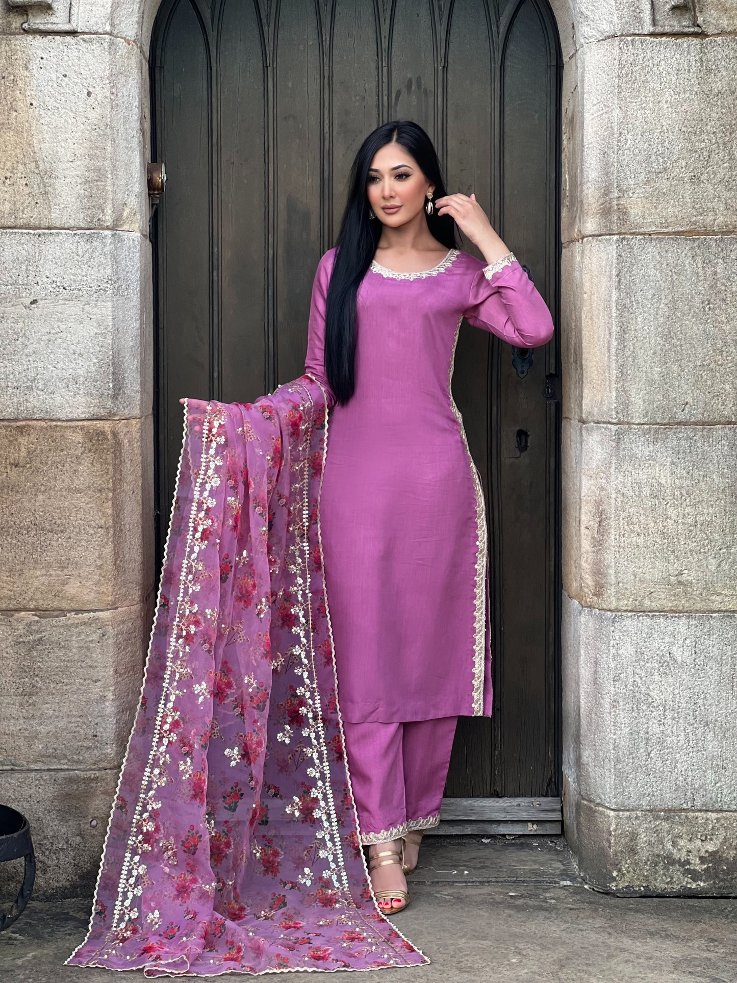 PINK FLORAL 3PC - IMMEDIATE DELIVERY