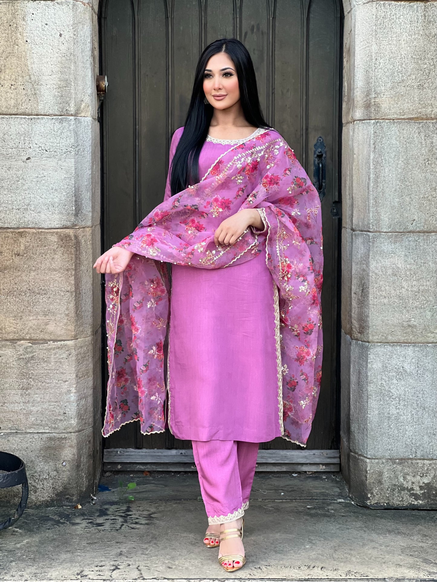 PINK FLORAL 3PC - IMMEDIATE DELIVERY