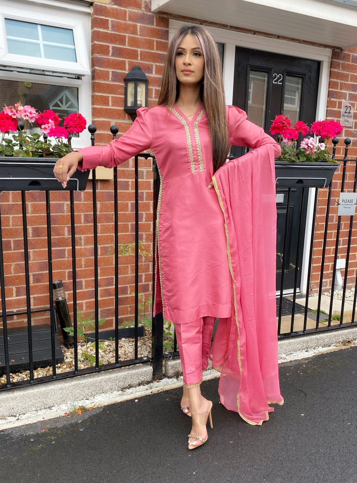 PINK 3PC SUIT - IMMEDIATE DELIVERY