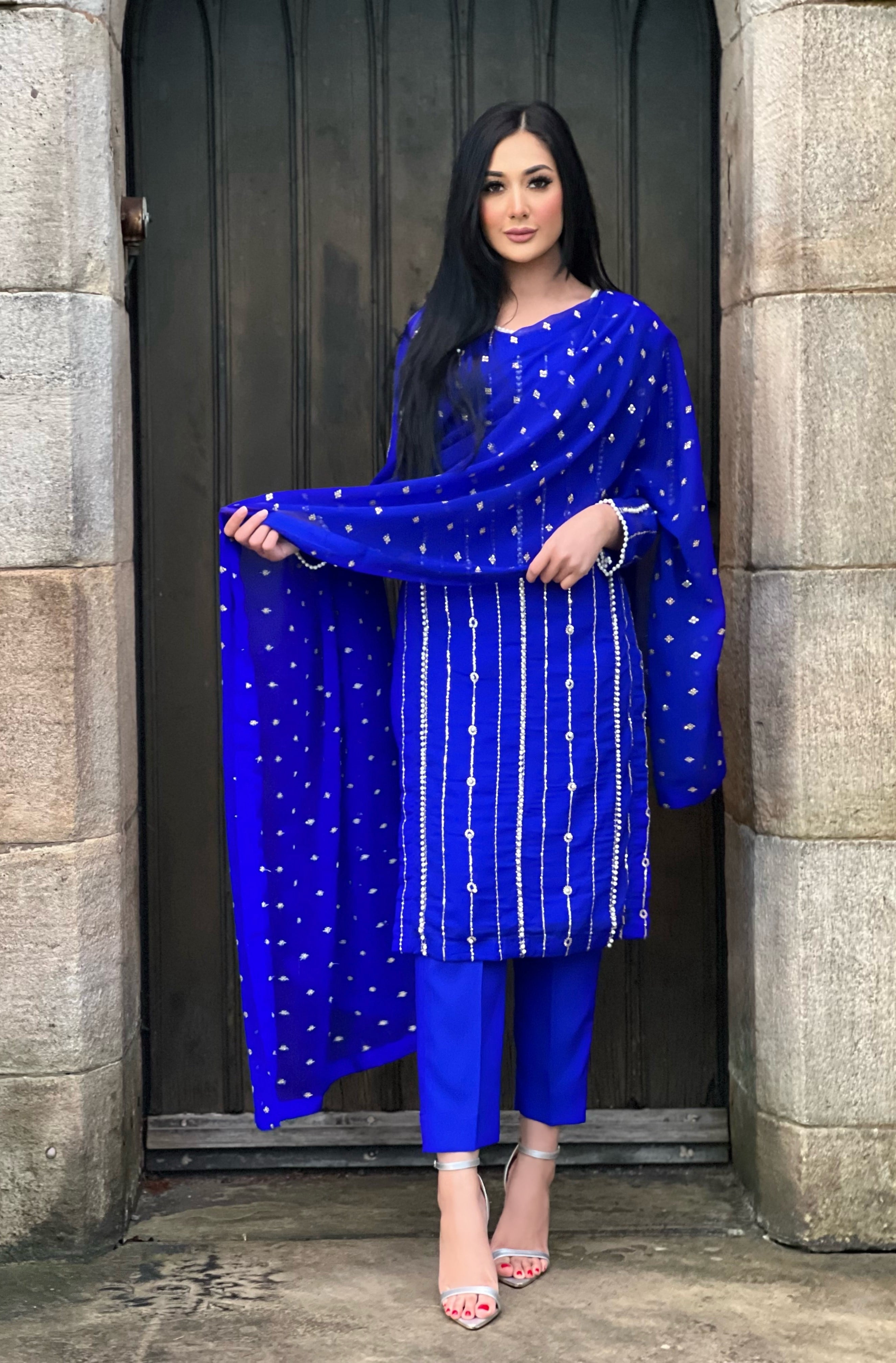 PEARL ROYAL BLUE 3PC - IMMEDIATE DELIVERY